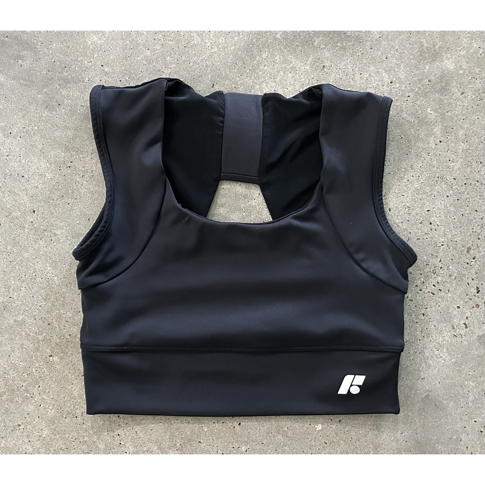 FORME Women's Size M Power Bra Posture Correcting Black Mesh